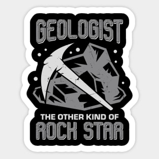 Geologist The Other Kind Of Rock Star Sticker